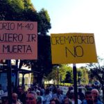 Usera y Villaverde responden a la negativa del Ayuntamiento a revocar la licencia del crematorio de la M40 con una manifestación hasta Cibeles