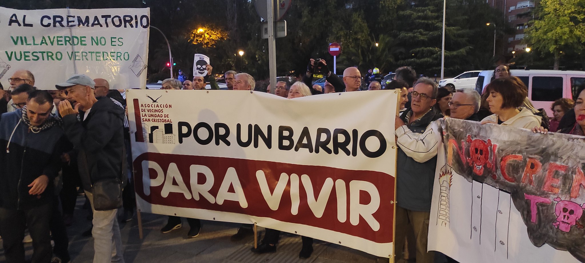 Cacerolada en San Cristóbal de los Ángeles (Villaverde) contra el tráfico de droga en el barrio