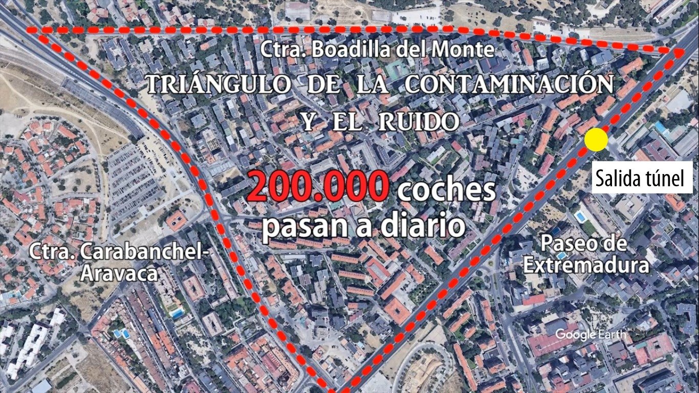 Las asociaciones vecinales de Campamento y Aluche exigen al Ayuntamiento soluciones al grave problema de tráfico de estos barrios que el actual proyecto de soterramiento de la A5 no ofrece